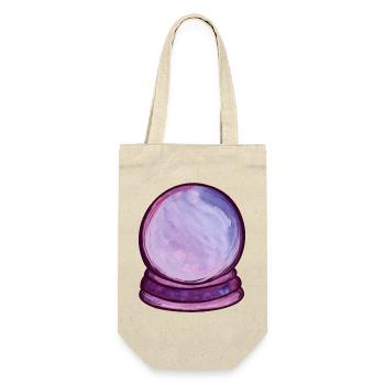 Violette Orb Aquarellkugel - Geschenkbeutel für Flaschen - Natur - Vorne