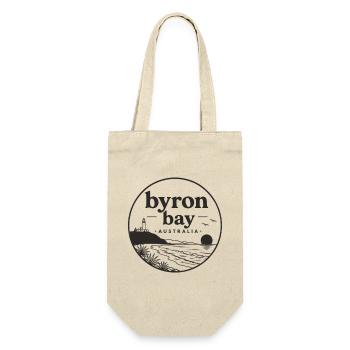 Byron Bay Küsten-Silhouette - Geschenkbeutel für Flaschen - Natur - Vorne