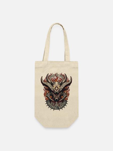 Dämon born of fire dark fantasy - Geschenkbeutel für Flaschen - Natur