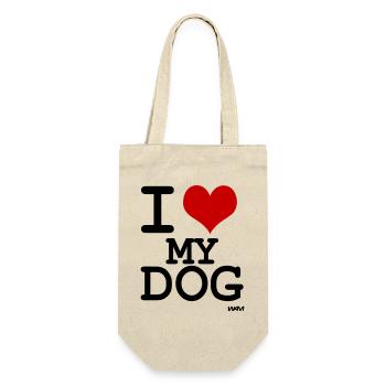 i love my dog - Gift Bag for Bottles - nature - Front