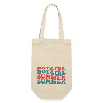 Hot Girl Summer Typography - Gift Bag for Bottles - nature - Front