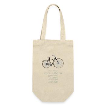 Aphorisme bicyclette vintage de rue antique - Sac à bouteille - nature - Devant