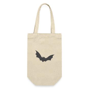Fledermaus, Halloween, Robin, Grusel - Geschenkbeutel für Flaschen - Natur - Vorne