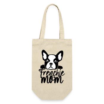 frenchie mom french bulldog - Gift Bag for Bottles - nature - Front