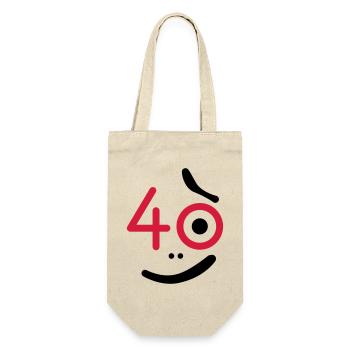 40 years - so what? - Gift Bag for Bottles - nature - Front