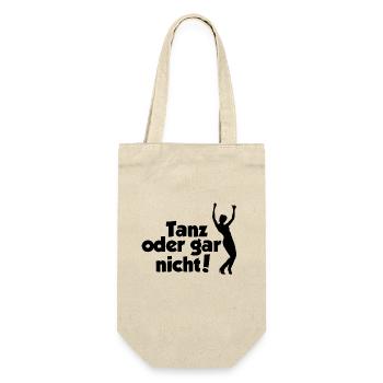 Tanz Tanzen Tänzer Tanzshirt Geschenkshirt tanzen - Geschenkbeutel für Flaschen - Natur - Vorne