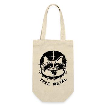 Trve Metal Cat - Geschenkbeutel für Flaschen - Natur - Vorne