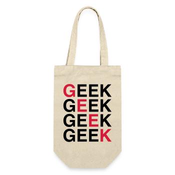 Geek! - Geschenkbeutel für Flaschen - Natur - Vorne
