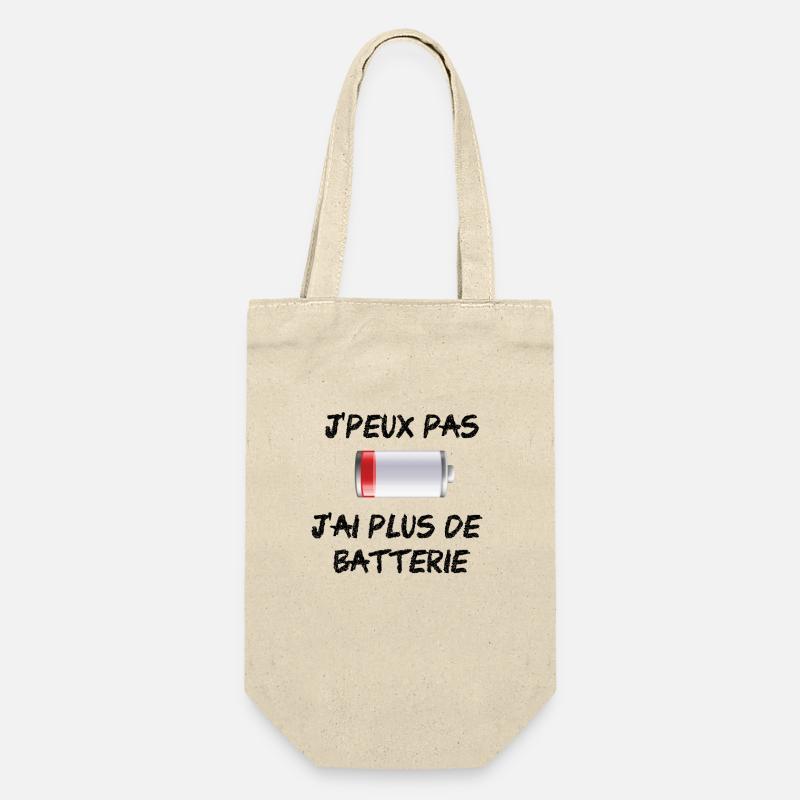 I can not I have more battery - Gift Bag for Bottles - nature
