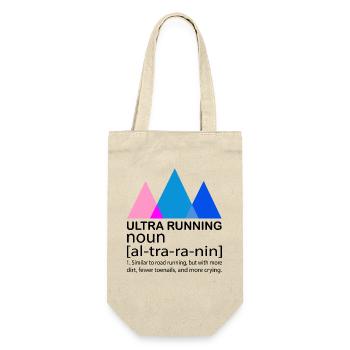 Ultra Running Laufen Skyrace Etappenlauf Geschenk - Geschenkbeutel für Flaschen - Natur - Vorne