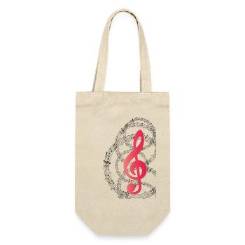 Clé de musique - Sac à bouteille - nature - Devant