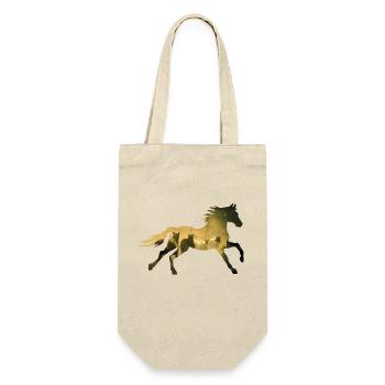 Silhouette de troupeau au galop - Sac à bouteille - nature - Devant