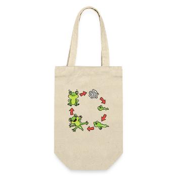 Wissenschaft Biologie Frosch - Geschenkbeutel für Flaschen - Natur - Vorne