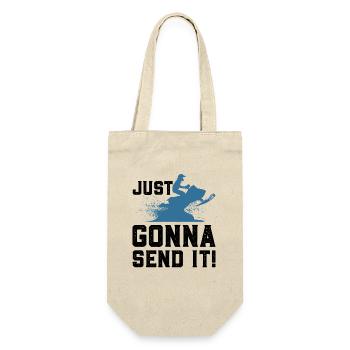 Snowmobiling Snowmobile - Gift Bag for Bottles - nature - Front