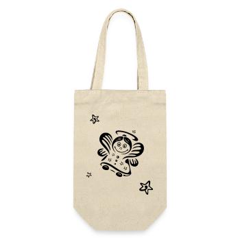 Sweet angel for Christmas. - Gift Bag for Bottles - nature - Front