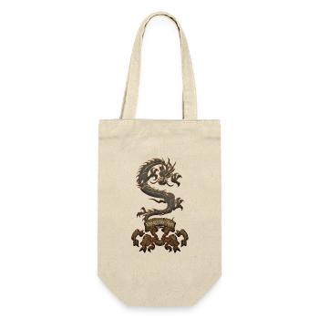 Awesome Chinese Dragon - Gift Bag for Bottles - nature - Front