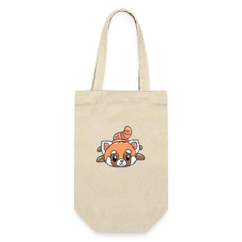 Roter Panda - Geschenkbeutel für Flaschen - Natur - Vorne