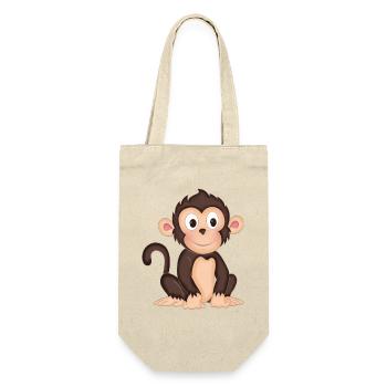 Monkey - cute monkey - design - Gift Bag for Bottles - nature - Front