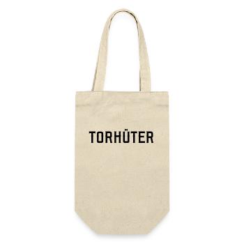 Torhüter – Statement für Goalkeeper mit Stil - Geschenkbeutel für Flaschen - Natur - Vorne