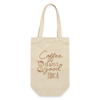 Kaffee - Geschenkbeutel für Flaschen - Natur - Vorne