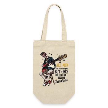 All Men Rock Bass Hero - Geschenkbeutel für Flaschen - Natur - Vorne