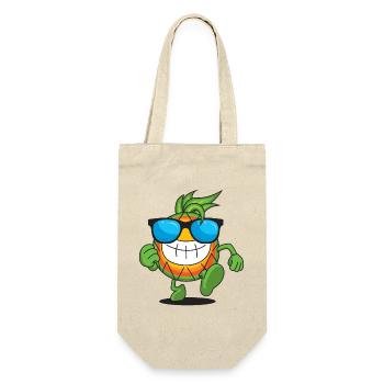 Cool Pineapple with Sunglasses | Summer | Good mood - Gift Bag for Bottles - nature - Front