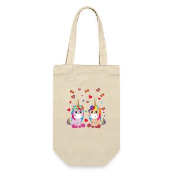 unicorn, unicorn - Gift Bag for Bottles - nature - Front