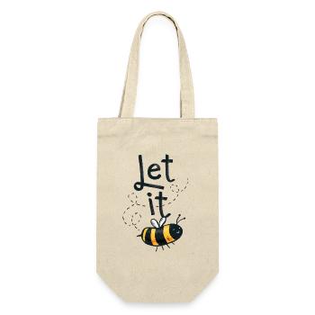 Let it Bee - Geschenkbeutel für Flaschen - Natur - Vorne