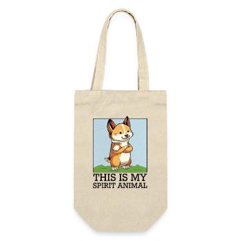 Corgi confiant sur le vert - Sac à bouteille - nature - Devant