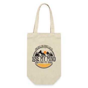 Into The Forest I Go To Lose My Mind Find My Soul - Gift Bag for Bottles - nature - Front