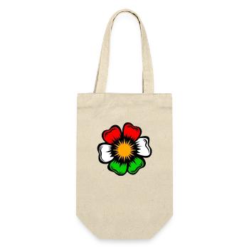 Pop Art Flower Star in Fluorescent Colors - Gift Bag for Bottles - nature - Front