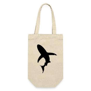 Shark fish silhouette - Gift Bag for Bottles - nature - Front