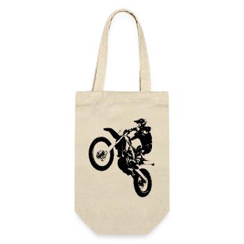 Motorbike Motorsport Biker Motocross Racing - Gift Bag for Bottles - nature - Front