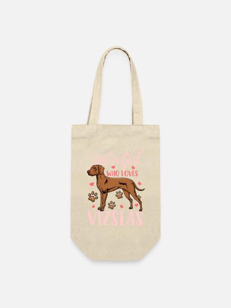Vizsla - Geschenkbeutel für Flaschen - Natur