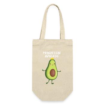 Prinzessin Avocado - Kinder Geschenk - Geschenkbeutel für Flaschen - Natur - Vorne