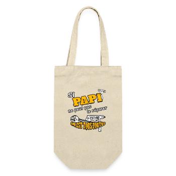si papi Papy grand-père - Sac à bouteille - nature - Devant
