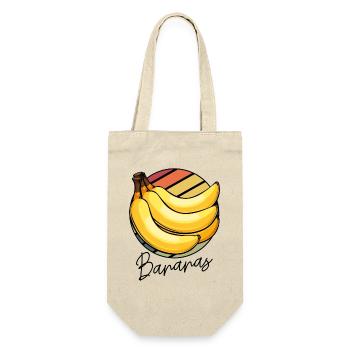 Banana Pop Art Circle - Gift Bag for Bottles - nature - Front