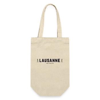 Lausanne Switzerland - Gift Bag for Bottles - nature - Front