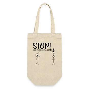 Stop You’re Under a Rest Shirt – Funny Music Tee - Gift Bag for Bottles - nature - Front