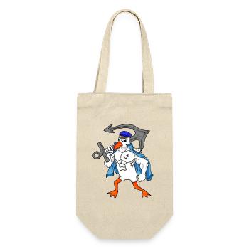 Mouette avec ancre - Sac à bouteille - nature - Devant