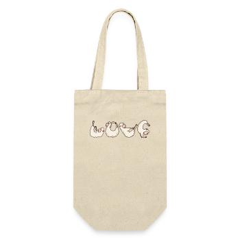 Love Yoga Fitness Alpaca - Gift Bag for Bottles - nature - Front