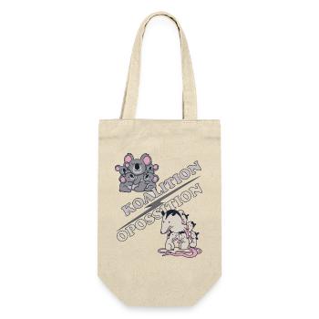Pro Contra Debattieren Politik Meme Koala Opossum - Geschenkbeutel für Flaschen - Natur - Vorne