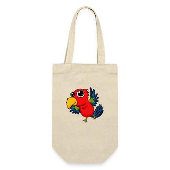 Little Parrot - Gift Bag for Bottles - nature - Front