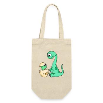 Dinosaur with Baby Dinosaur - Gift Bag for Bottles - nature - Front