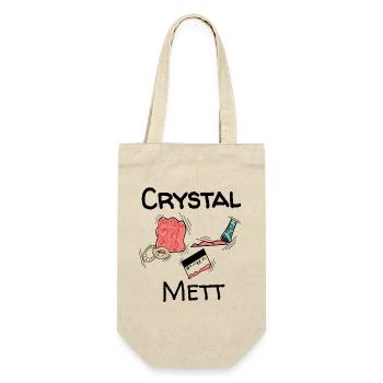 Mett - Crystal Mett - Geschenkbeutel für Flaschen - Natur - Vorne