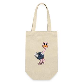 Strauß - Geschenkbeutel für Flaschen - Natur - Vorne