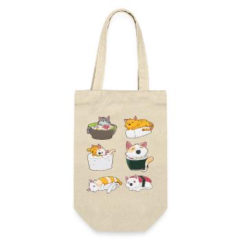Sushi Cat Japanese Anime Kawaii Neko - Gift Bag for Bottles - nature - Front