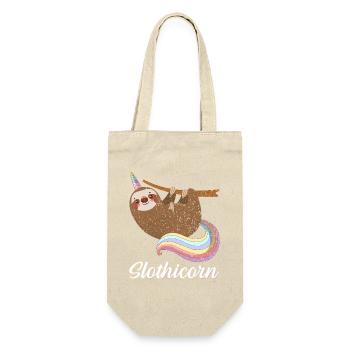 Slothicorn Sloth Unicorn Cute Funny Shirt - Gift Bag for Bottles - nature - Front