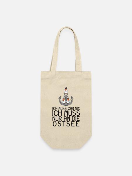 Ostsee Urlaub Geschenk - Geschenkbeutel für Flaschen - Natur