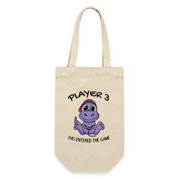 Third Baby Player 3 has entered the game Baby - Gift Bag for Bottles - nature - Front